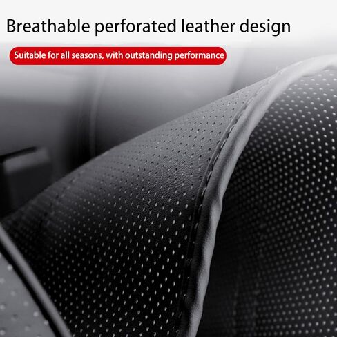 Car Seat Leg Extension with Lumbar Support, Extension Pad for General Motors Car Seats, Leg and Waist Support for Car Travel, Nappa Leather Memory Foam (Black) in Saudi Arabia