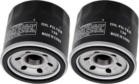 138 Oil Filter Part Replacement for Arctic Cat 400 500 450 550 650 700 1000 350 4X4 H1 TRV TBX Alterra Prowler Wildcat RSV4 Tuono v4 660 Kymco MXU UXV 450I (2PCS) in Saudi Arabia