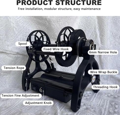 12V Electric Spinning Wheel for Yarn Making,4oz Professional Yarn Spinning Wheel Kit, Stepless Speed Regulation,Forward/Reverse Switching,for DIY Artisans in Saudi Arabia