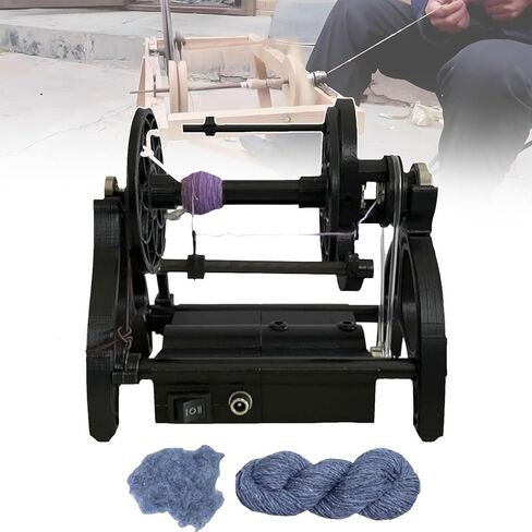 Electric Spinning Wheel | Yarn Ball Winder | Stepless Speed Regulation,Max Speed 800rpm, Capacity 4 Oz (120 G),Forward and Reverse Switching,for Yarn Weaving Blending Roving in Saudi Arabia