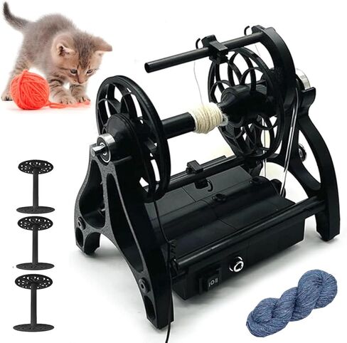 Electric Spinning Wheel,12V Wool Fibre Spinning Wheel,Adjustable Speed,Yarn Spinning Wheel,800rpm Max Speed,4oz Capacity,Forward and Reverse Switching,Black in Saudi Arabia