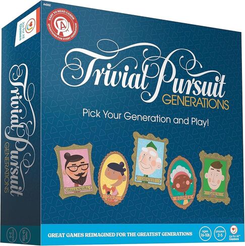 Joy for All The Game of Life Generations - Board Games for Seniors - New Generational Spaces - Big Easy to Read Action Cards for Older Adults with Low Vision - Memory Game Log - Activity for Elderly in Kuwait