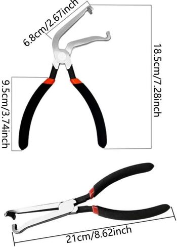 Automotive Electrical Disconnect Pliers Set,3PCS Automotive Electrical Connector Removal Tool,Connector Removal Tool for Cars, Trucks & SUVs,Mechanic Tools Kit Includes Straight & 60°Jaw in Saudi Arabia