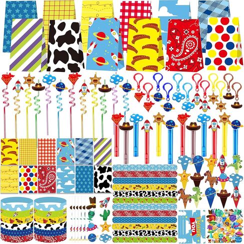 Blue Hydrangea 232 Pcs Cartoon Story Theme Birthday Party Favors Decorations Supplies for Kids Goodie Bag Stuffer Pinata Filler in Saudi Arabia