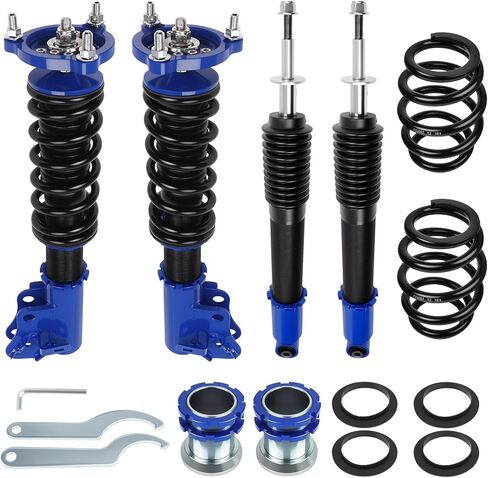 طقم خفض تعليق Coilovers قابل للتعديل متوافق مع Honda Civic 1996-2000 CRX 89-91 Delsol 93-97 Acura Integra 94-01 | دعامات امتصاص النوابض اللولبية (أزرق) in Kuwait