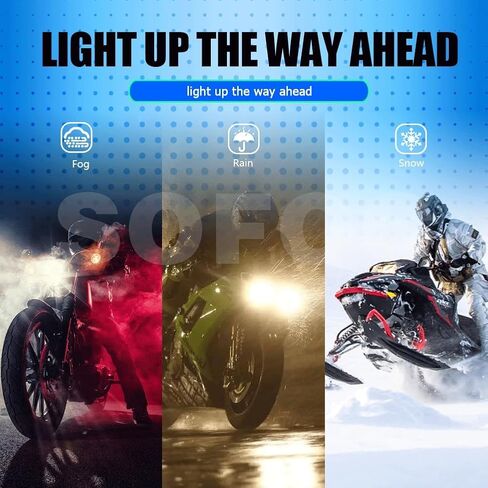 مصابيح SOFOC-P15D-25-1 H6M للدراجات النارية ATVs، T19 لمبة عالية/منخفضة الشعاع قاعدة اتصال مزدوجة 12 فولت 25 وات أبيض دافئ 2 قطعة in Kuwait