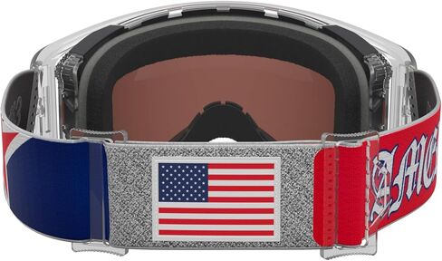 Alpinestars Supertech Vision Merica Motocross Goggles with Mirror Lens for Off-Road Riding (Red/Blue/Mirror Silver/Cooper, One Size) in Kuwait