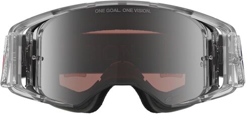 Alpinestars Supertech Vision Merica Motocross Goggles with Mirror Lens for Off-Road Riding (Red/Blue/Mirror Silver/Cooper, One Size) in Kuwait