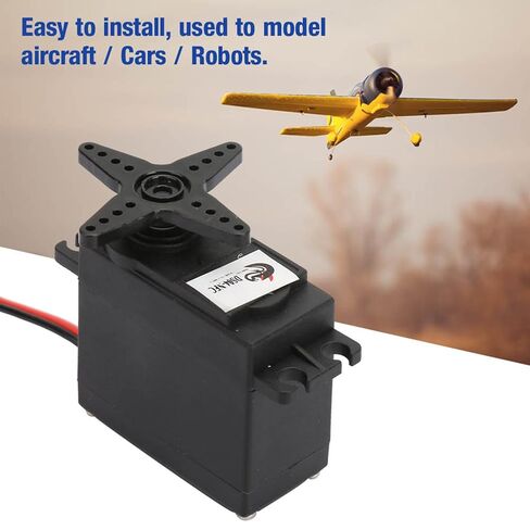 DS04-NFC 360 Degree Servos DC Geared Motor, Continuous Rotation Lightweight Micro Servo Black for RC Vehicles in Saudi Arabia