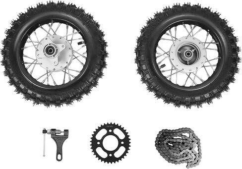 2.50-10 مجموعة العجلات الأمامية والخلفية 2.5-10 إطارات إطارات لهوندا CRF50 XR50 BBR KLX دراجة الطرق غير الممهدة 15 بوصة عجلات مصنوعة من خليط معدني الترباس المباشر على الاستبدال in Kuwait