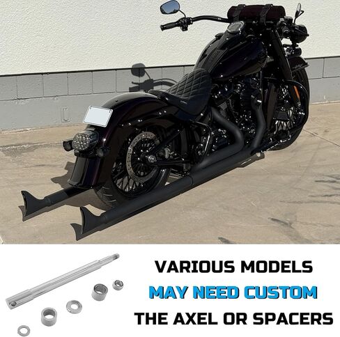 عجلة خلفية FatFlex مقاس 18 بوصة باللون الأسود مع حافة عريضة 4.25 بوصة لـ 08-up ABS Harley Dyna/Softail/Sportster، للتجول فقط موديلات ABS لعام 2008-18425R-25SM-BBB in Kuwait