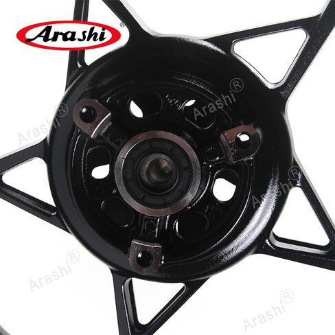 Arashi Rear Wheel Rim for Kawasaki Ninja 400 EX400 Z400 2018-2024 ABS include, Ninja 500 Z500 2024-2005 ABS include, Motorcycle Accessories Parts Gloss Black in Saudi Arabia