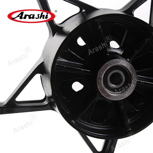Arashi Rear Wheel Rim for Kawasaki Ninja 400 EX400 Z400 2018-2024 ABS include, Ninja 500 Z500 2024-2005 ABS include, Motorcycle Accessories Parts Gloss Black in Saudi Arabia
