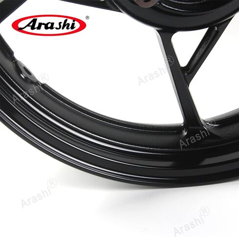 Arashi Rear Wheel Rim for Kawasaki Ninja 400 EX400 Z400 2018-2024 ABS include, Ninja 500 Z500 2024-2005 ABS include, Motorcycle Accessories Parts Gloss Black in Saudi Arabia