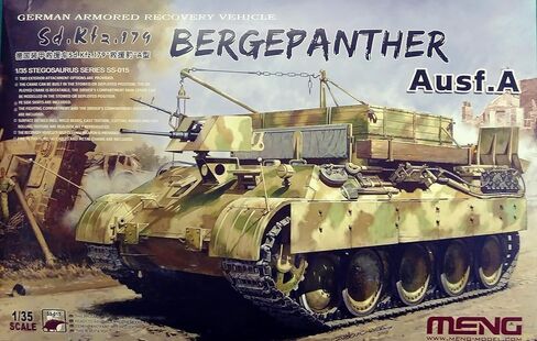 Meng 1/35 Scale German Armored Recovery Vehicle Sd.Kfz.179 Bergepanther Ausf.A - Plastic Model Building Kit # SS-015 in Saudi Arabia