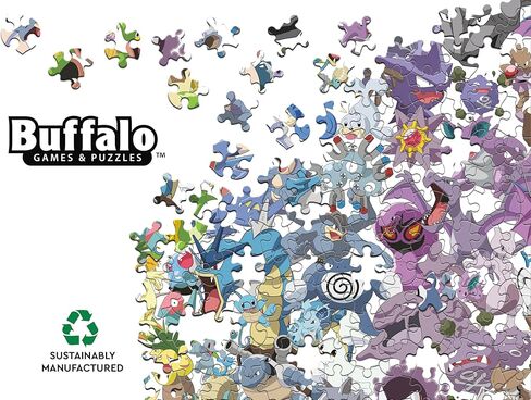 Buffalo Games Pokémon Kanto 151 500 Piece Jigsaw Puzzle - Multicolor, 21.25 x 15 in, Rectangular - Bonus Poster Included - Precision Cut Pieces - Pokemon Gifts for Adults in Kuwait