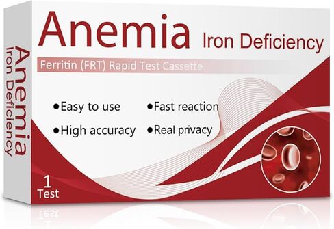 Iron Deficiency Test Kit – Accurate & Easy at-Home Test to Monitor Iron Levels, Suitable for Both Children and Adults（1Test） in Saudi Arabia