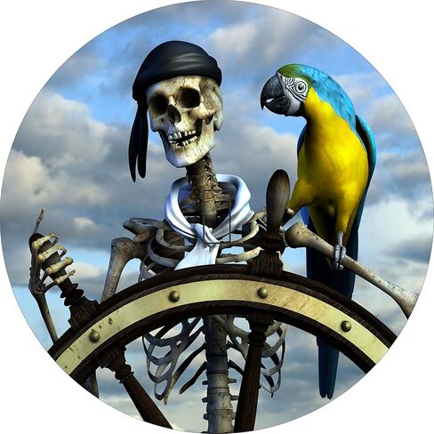Pirate & Parrot Spare Tire Cover with Back UP Camera (Select tire Size/Back up Camera Option in Menu) Custom Sizes for Any Make Model in Saudi Arabia