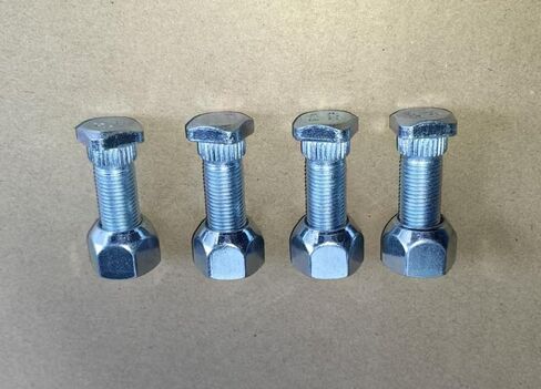 4pcs Front Wheel Hub Lug Bolts or Rear Brake Drum Studs with 1/2-20 Thread Lug Nuts Replacement for Many EZGO G/E Golf Carts 1982+ in Saudi Arabia