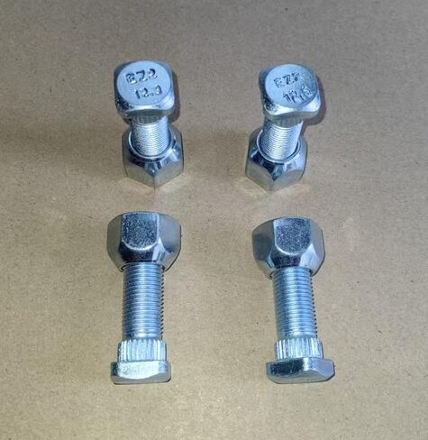 4pcs Front Wheel Hub Lug Bolts or Rear Brake Drum Studs with 1/2-20 Thread Lug Nuts Replacement for Many EZGO G/E Golf Carts 1982+ in Saudi Arabia