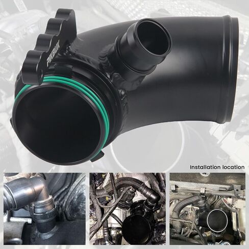 أنبوب مدخل توربو عالي التدفق لسيارة VW Golf GTI Golf R MK7 MK7.5 ولأودي A3 S3 8V TT TTS EA888 Gen3 1.8T 2.0T، كوع مدخل توربو من الألومنيوم لـ IS12 IS20 IS38 IHI Turbo، ترقية MQB in Kuwait