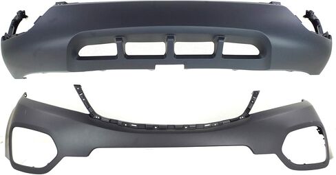 مجموعة أغطية ممتص الصدمات Garage-Pro مكونة من قطعتين لسيارة Kia Sorento 2011-2013، غطاء المصد الأمامي، معبأ، علوي وسفلي، ملحقات خارجية للسيارات in Kuwait