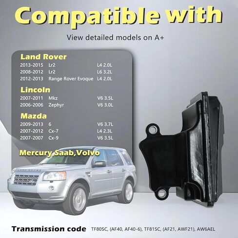 TF80SC TF81SC AW6AEL مجموعة فلتر ناقل الحركة للسيارات حشية وعاء الزيت تناسب Xc60 Xc90 S60 V60 Range Rover Evoque Cx9 Lr2 Mkz Zephyr S80 V70 Xc70 6 Cx7 Milan # 60270F0990080 in Kuwait