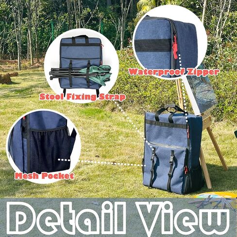 French Easel Backpack for Plein Air Painting, Comfortable Carrying Bag for Wooden Field Easels, Outdoor Artist Travel Backpack with Stabilizing Straps & Water-Resistant Bottom（only Backpack） in Saudi Arabia