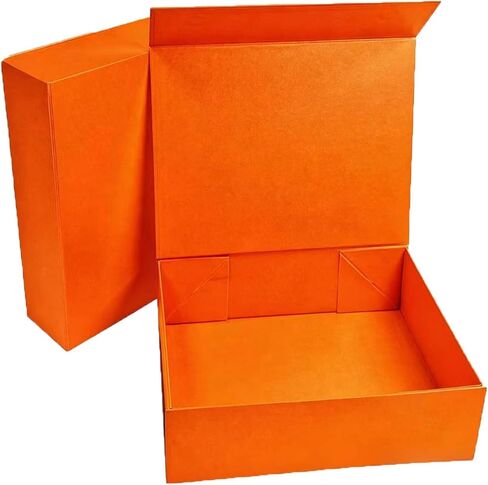 GREDNA 2 Pack 12.2x9.25x3.35 علب الهدايا المغناطيسية، صندوق هدايا بني مع غطاء للهدايا، صندوق اقتراح العريس، الزفاف، عيد الميلاد، الهالوين، تغليف هدايا عيد الميلاد in Kuwait