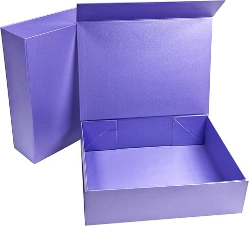 GREDNA 2 Pack 12.2x9.25x3.35 علب الهدايا المغناطيسية، صندوق هدايا بني مع غطاء للهدايا، صندوق اقتراح العريس، الزفاف، عيد الميلاد، الهالوين، تغليف هدايا عيد الميلاد in Kuwait