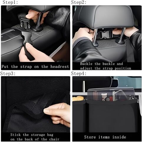 Car Trunk Organizer, Detachable Car Backseat Hanging Organizer with 7 Large Storage Pockets, Collapsible Back Seat Organizer Car Interior Accessories for SUV, Van, Jeep in Saudi Arabia