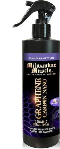 128oz Graphene Ceramic Coating Detail Wax 6 Month Protection Against Scratches, Swirls, Paint Chips, No Buff, Insane Shine, & Stronger than Car Wax, Includes Empty 22oz Spray Bottle in Saudi Arabia