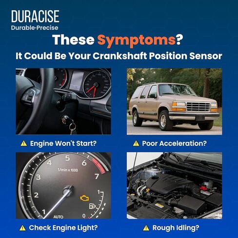 DURACISE Crankshaft Position Sensor Compatible with 1991-1997 Ford Explorer, 1990-1997 Ford Ranger, Aerostar & 1994-2000 Mazda B4000, 1991-1994 Mazda Navajo | 4.0L | OEM #90TF6C315A1A, ZZL067082B in Saudi Arabia