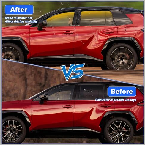 واقيات النوافذ داخل القناة، واقيات المطر لسيارة Toyota Rav4 لعام 2026، عاكسات النوافذ، تقلل من ضوضاء الرياح وحماية الطقس، ملحقات Rav4 لعام 2026 (4 قطع) in Kuwait