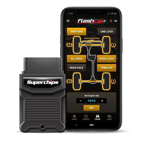 شاشة Superchips Flashcal + أداة المعايرة SC-MOD - تتضمن ملصقًا يحمل العلامة التجارية Midwest Aftermarket in Kuwait