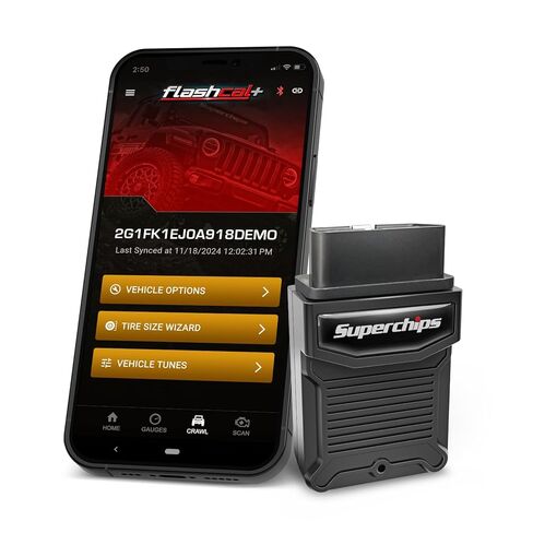 شاشة Superchips Flashcal + أداة المعايرة SC-MOD - تتضمن ملصقًا يحمل العلامة التجارية Midwest Aftermarket in Kuwait