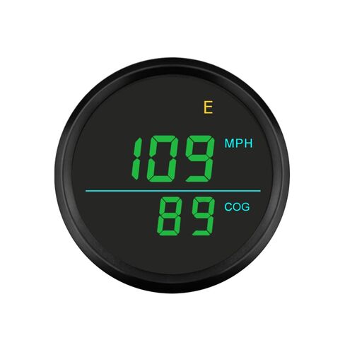 عداد السرعة الرقمي 2 بوصة مقياس سبيدو 0-999 كم/ساعة ميل في الساعة مع بوصلة 9-32VDC مقاوم للماء للقارب ATV فضفاض (ليس عداد المسافات) (أبيض) in Kuwait
