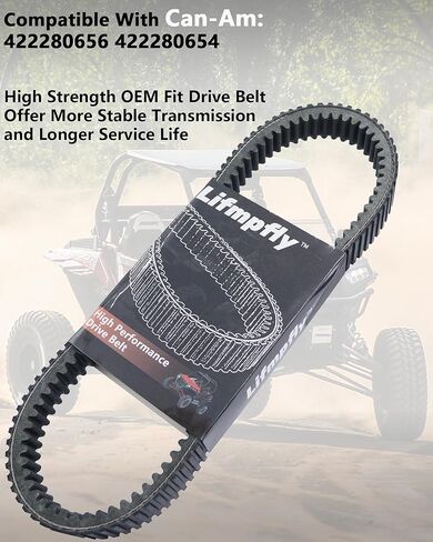 Drive Belt for Can-Am 2016-2020 UTV Defender/Defender MAX HD8 HD10, Maverick Sport/Sport Max 1000 1000R, Maverick Trail 800 / 800R / 1000 / 1000R, Maverick X3, Replace 422280656 422280654 in Kuwait