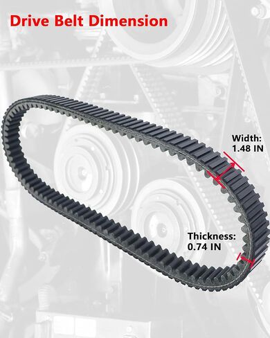 Drive Belt for Can-Am 2016-2020 UTV Defender/Defender MAX HD8 HD10, Maverick Sport/Sport Max 1000 1000R, Maverick Trail 800 / 800R / 1000 / 1000R, Maverick X3, Replace 422280656 422280654 in Kuwait