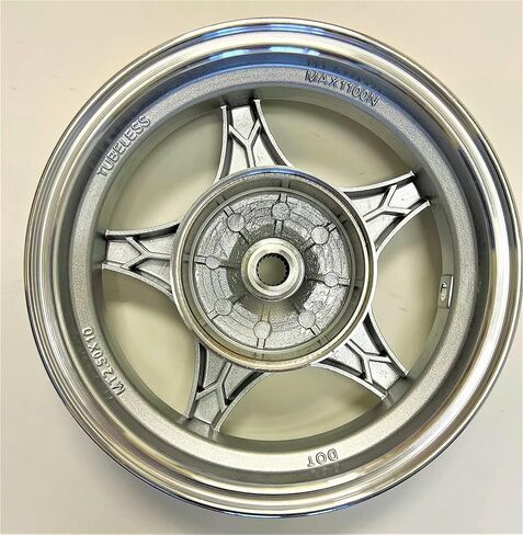 New 50cc - 100cc 10" Rear Drum Rim Chinese Scooter 19 splines, 5 spoke, aluminum rim, MT2.50x10, tubeless rim in Saudi Arabia
