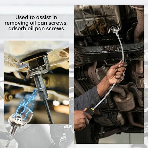 Flexible Funnel Oil Change Tool Set - Reusable Foldable Bendable Spill-Free Flexible Oil Funnels for Automotive Use, Magnetic Oil Drain Plug Removal Tool, Oil Change Tools for Car, Truck, Motorcycle in Saudi Arabia