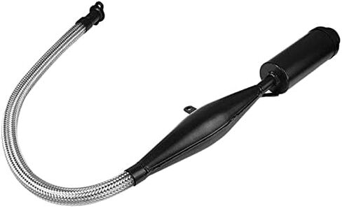 Flexible Exhaust Muffler Pipe for 2 Stroke 49cc 60cc 66cc 80cc 100cc Motorized Bike, Gas Pocket Bike & Dirt Bike Engine Parts (Black) in Saudi Arabia
