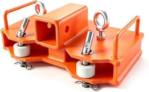 Heavy Duty Forklift Trailer Hitch Attachment, 6500LBS Towing Capacity 2" Receiver, Compatible with Dual Pallet Forks, Fork Mounted Tow Hitch for Warehouse, Construction, Farm & Industrial Use in Saudi Arabia