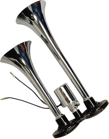 1000DB 12V Dual Trumpets Super Loud Car Electric Horn Truck Boat Train Speaker - A0334A0034 in Saudi Arabia