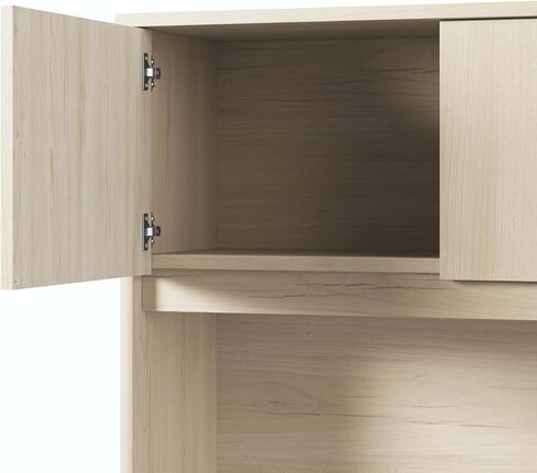 خزانة مكتب Bush Business Furniture Studio C 72W باللون الدردار الطبيعي، مساحة تخزين للمنزل أو المكتب الاحترافي in Kuwait