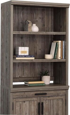 Sauder Aspen Post Commercial Office Hutch, in a Pebble Pine Finish in Kuwait