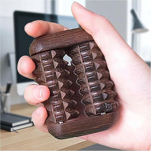 Wood Little Ouchies Dual Roller Fidget Toy, Wood Hand Massager, Portable Stress and Anxiety Relief Tool for Adults in Saudi Arabia