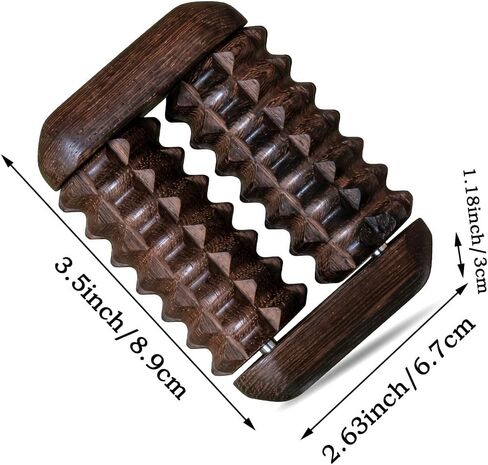 Wood Little Ouchies Dual Roller Fidget Toy, Wood Hand Massager, Portable Stress and Anxiety Relief Tool for Adults in Saudi Arabia