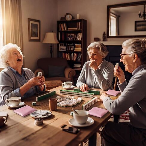 تتضمن مجموعة ألعاب Aliceset Mahjong حقيبة نرد ماهجونج مغناطيسية من البولي يوريثان مقاس 4.7 × 4.3 بوصة، نرد صغير، نرد نحاسي للإغلاق، تصميم سكالوب لوحة ماه جونغ، ملحقات الحفلات هدية لمحبي ماه جونغ in Kuwait