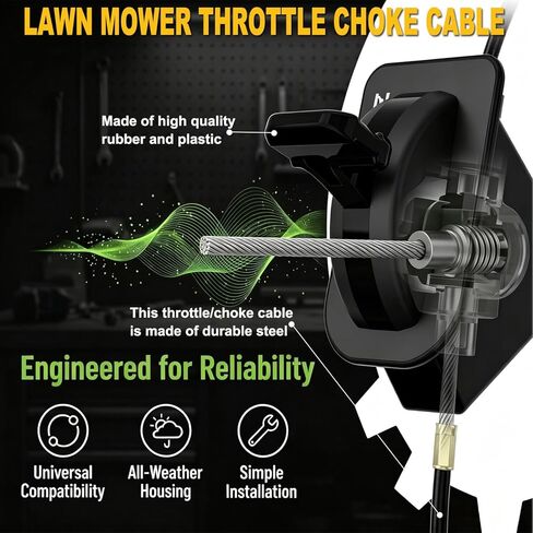 مجموعة كابل خنق الخانق 946-05098C الجديدة لشبل كاديت XT1 LT46 LT50 GT50 GT54 ST54، XT2 LX46 LX50، Craftsman MTD Lawn Tractor استبدال 946-05098A 946-05098B 746-05098A 3-Pos كابل التحكم الثقيل in Kuwait